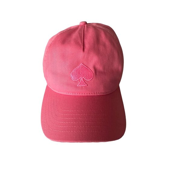 KATE SPADE Strawberry Shake Logo Baseball Hat Cap NEW NWT - Picture 1 of 6